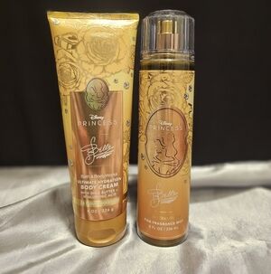 Bath And Body Works Disney Princess Belle Body Cream and Mist Set NEW